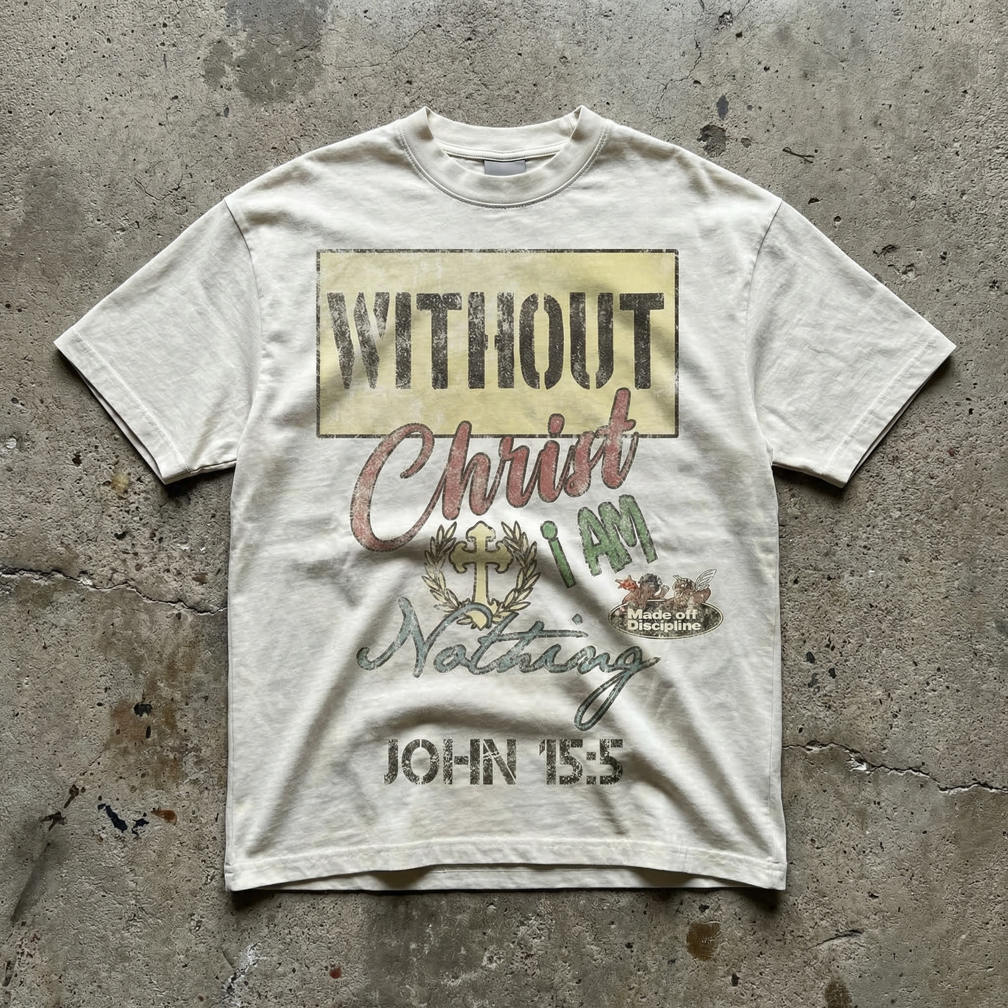 Boxy "Without Christ" Tee